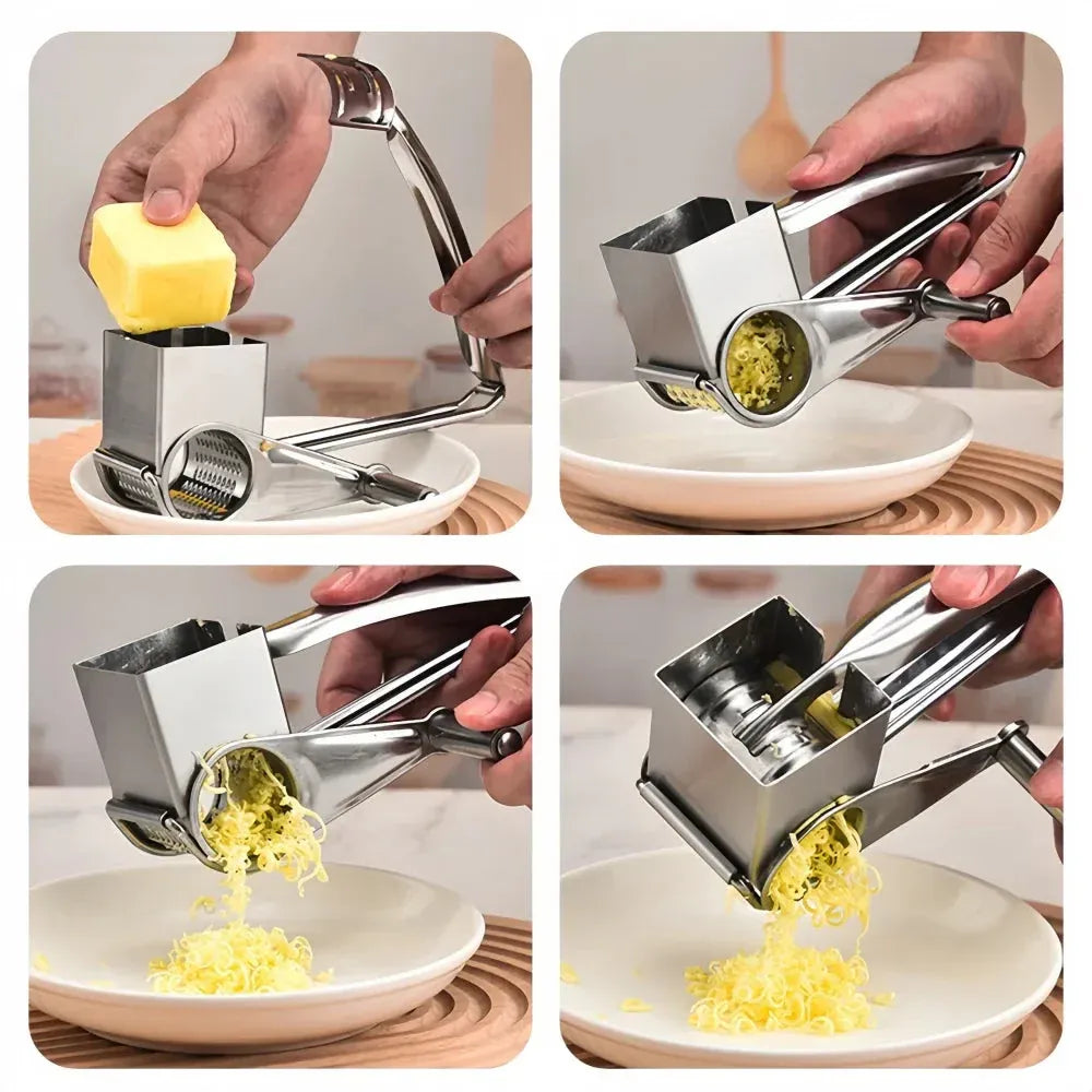 Stainless Steel Rotary Cheese Grater