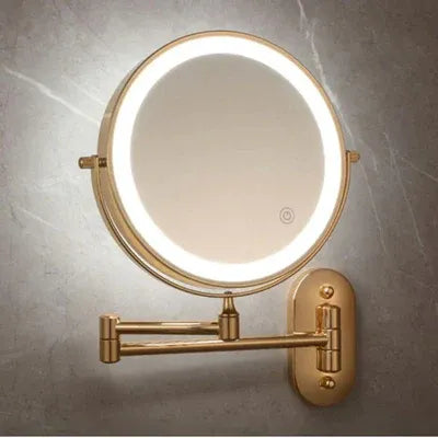 Wall-Mounted Magnifying LED Makeup Mirror