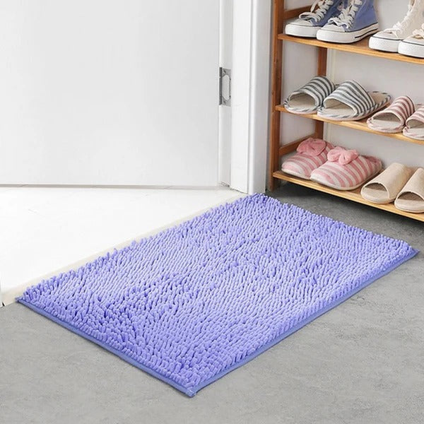 Soft Chenille Bath Mat with Memory Foam