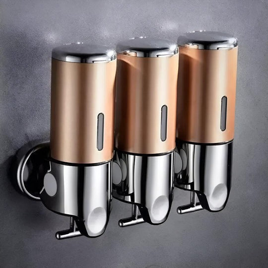 Wall-Mounted Brass Soap Dispenser