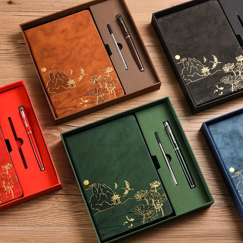 A5 Notebook Gift Set with Colour-Changing Cover