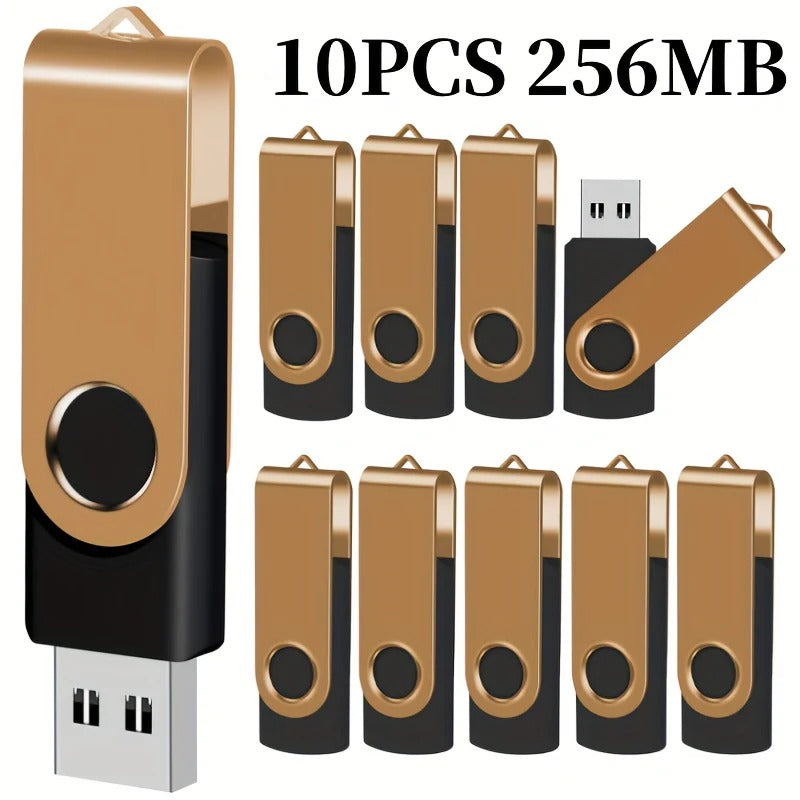 Swivel USB Flash Drive 10-Pack