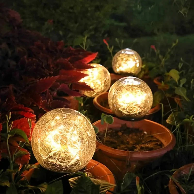 Round Solar Garden Lights