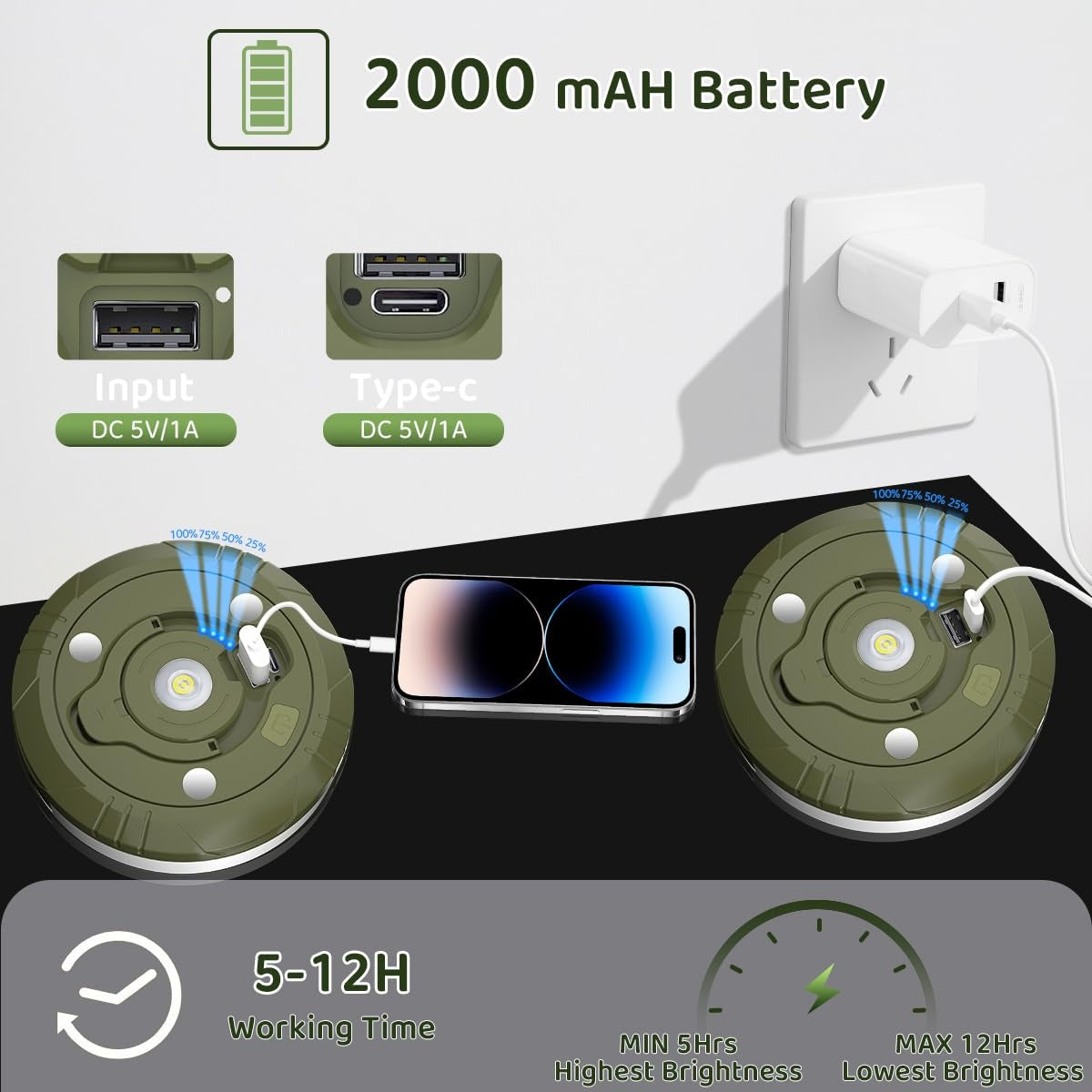 Rechargeable Waterproof Outdoor String Light (10 m)