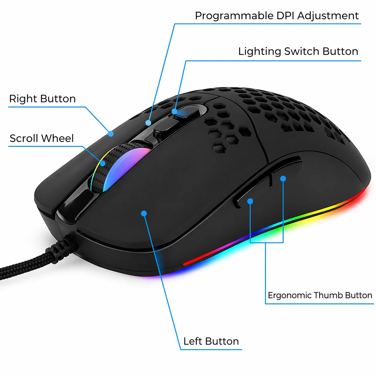 RGB Gaming Mouse 7200 DPI