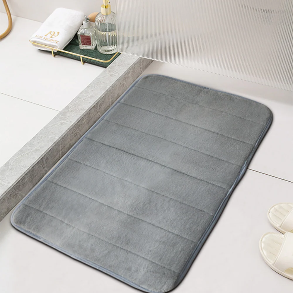 Absorbent Bath Mat Anti-Slip and Fast-Dry