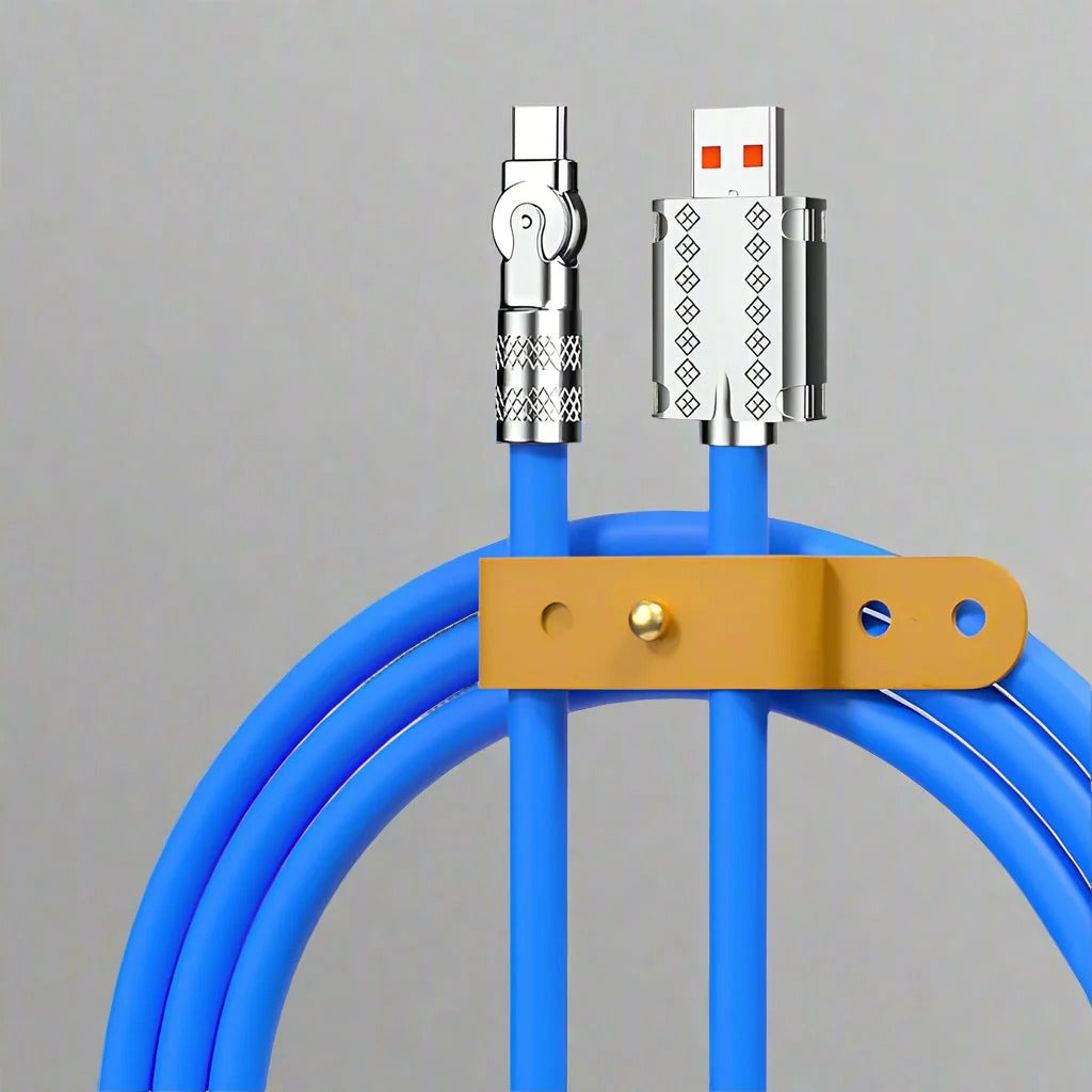 Rotating 120W Fast-Charge USB Cable