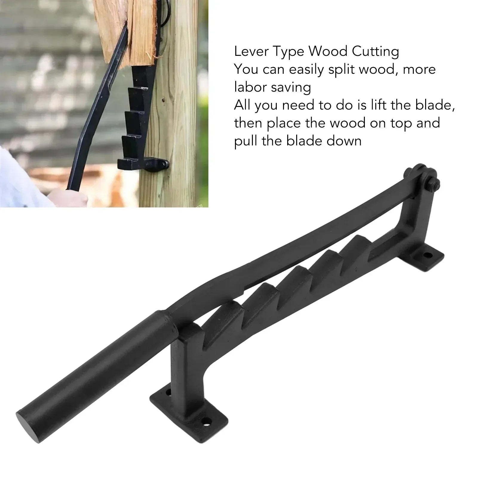 Wall-Mounted Kindling Splitter