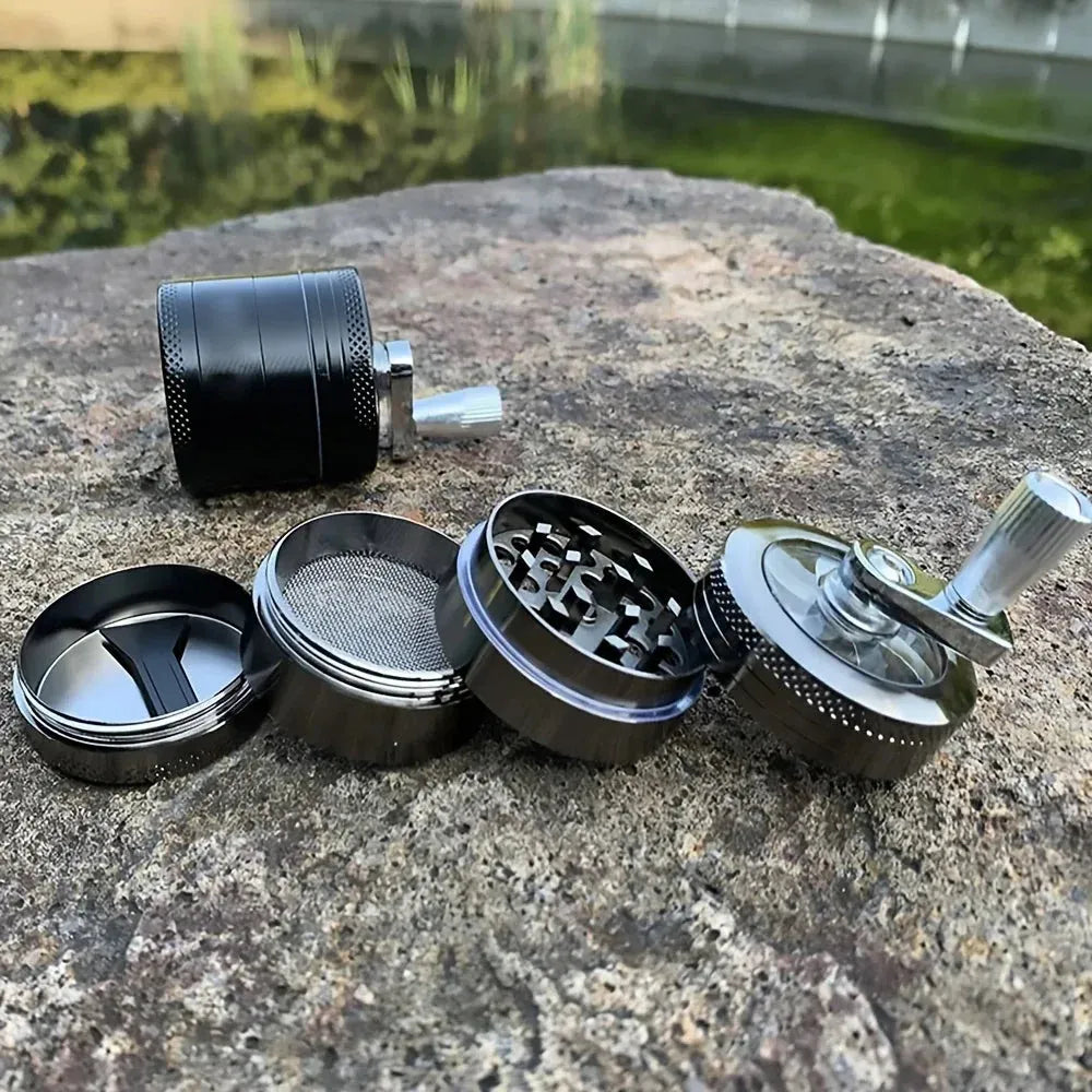 Stainless Steel Spice Mill with Crank