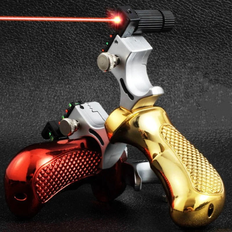 Precision Metal Slingshot with Laser Sight (18+)