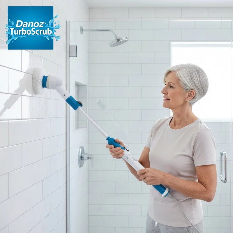 Cordless Spin Scrubber with 3 Brush Heads