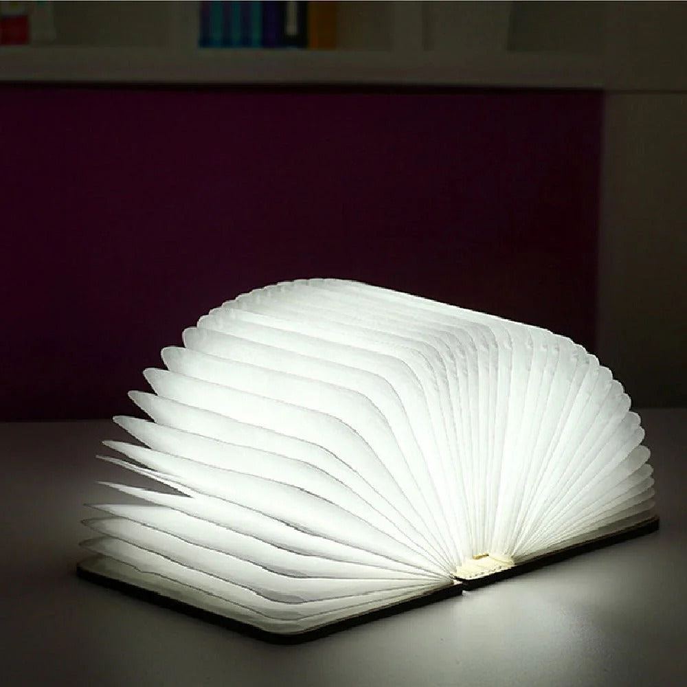 Foldable Wooden Rechargeable Book Light