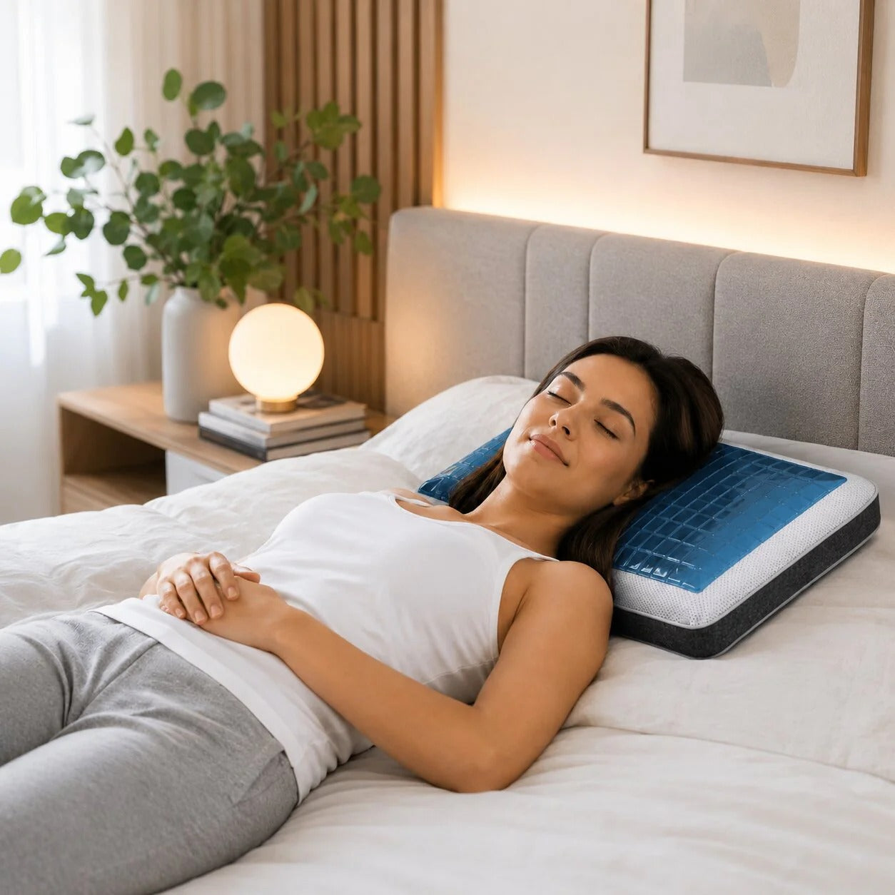 Ergonomic Cooling Gel Neck Pillow
