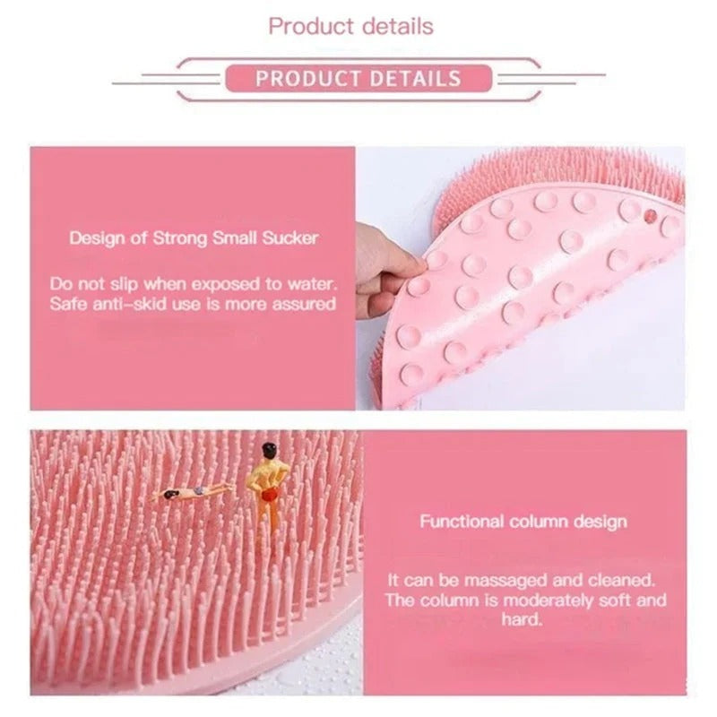 Silicone Foot Scrubber Shower Mat