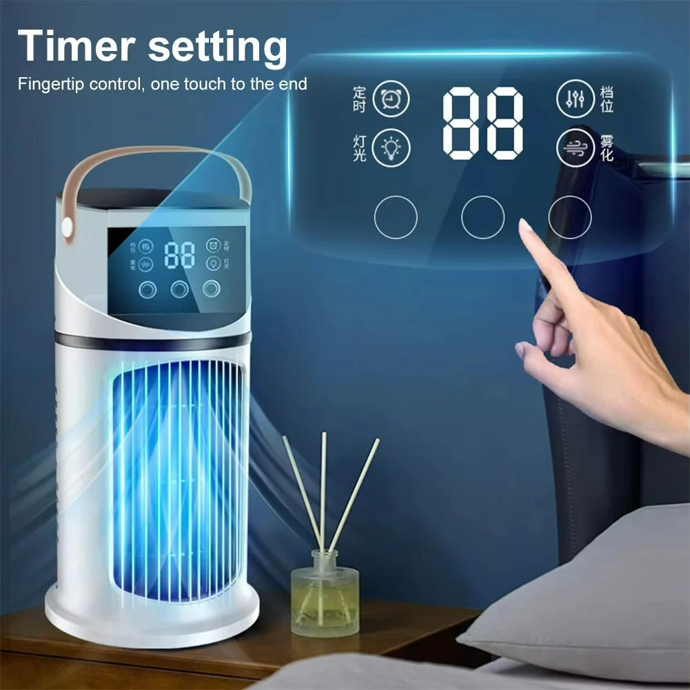 Portable Air Cooler and Humidifier with 9-Speed Fan