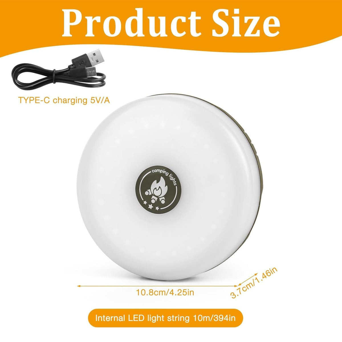 Rechargeable Waterproof Outdoor String Light (10 m)