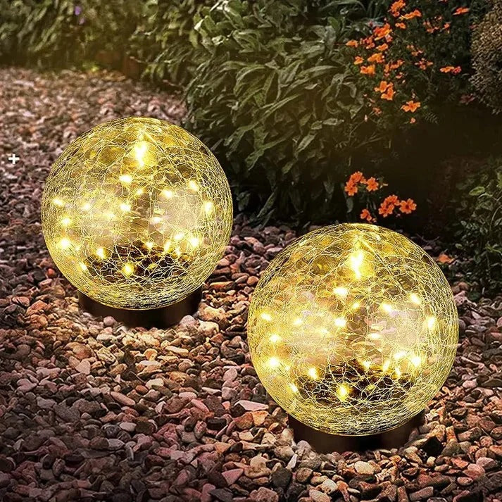 Round Solar Garden Lights
