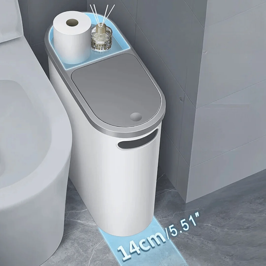 10L Silent Soft-Close Bathroom Bin