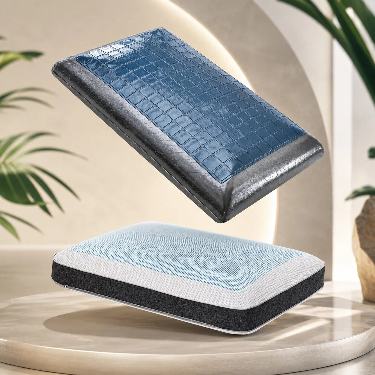 Ergonomic Cooling Gel Neck Pillow