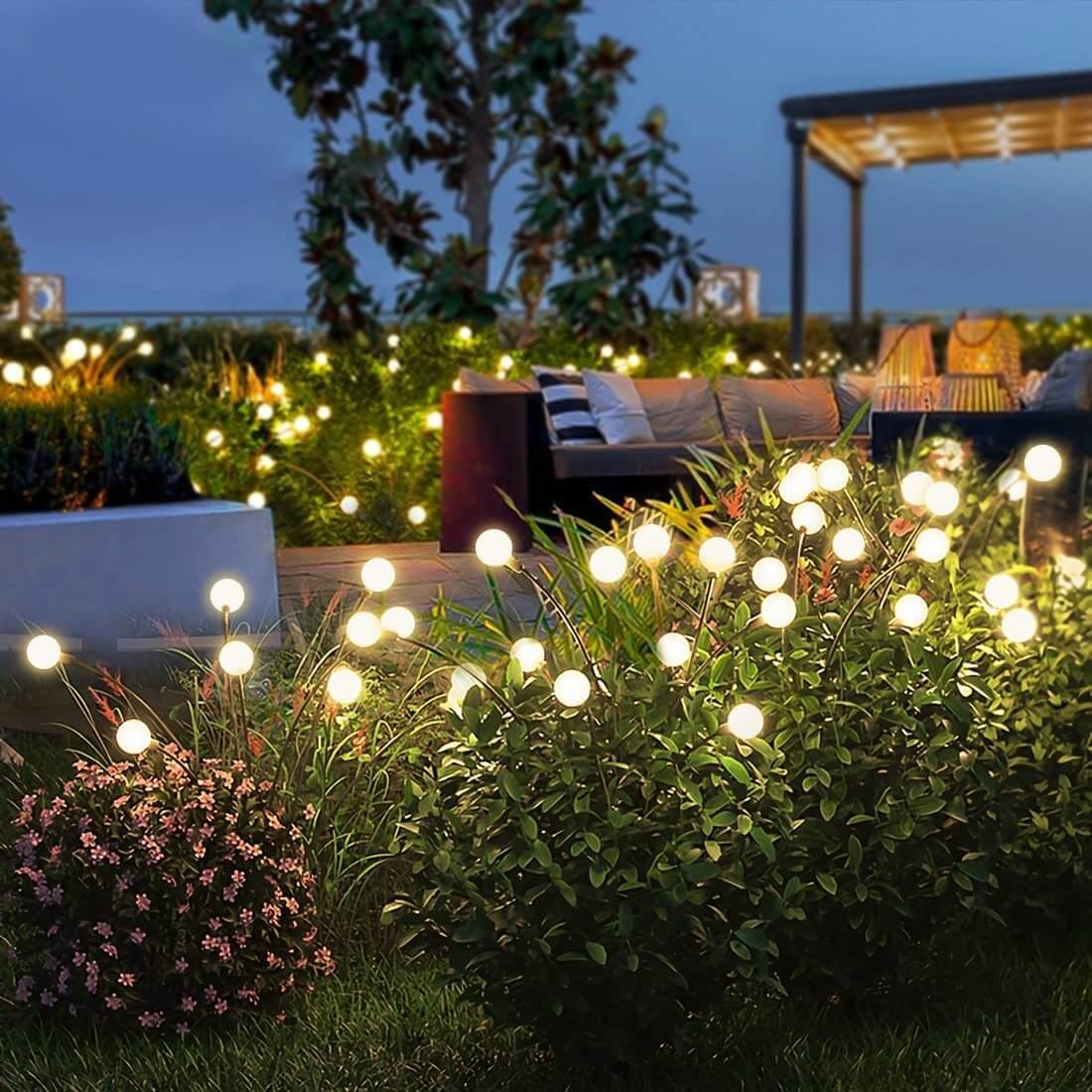 Solar Garden Stake LED Outdoor Lamp