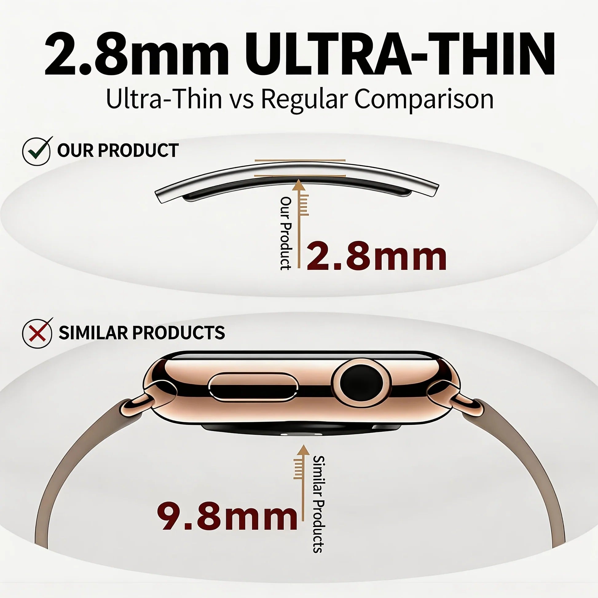 Ultra-Thin Smartwatch with Health Functions