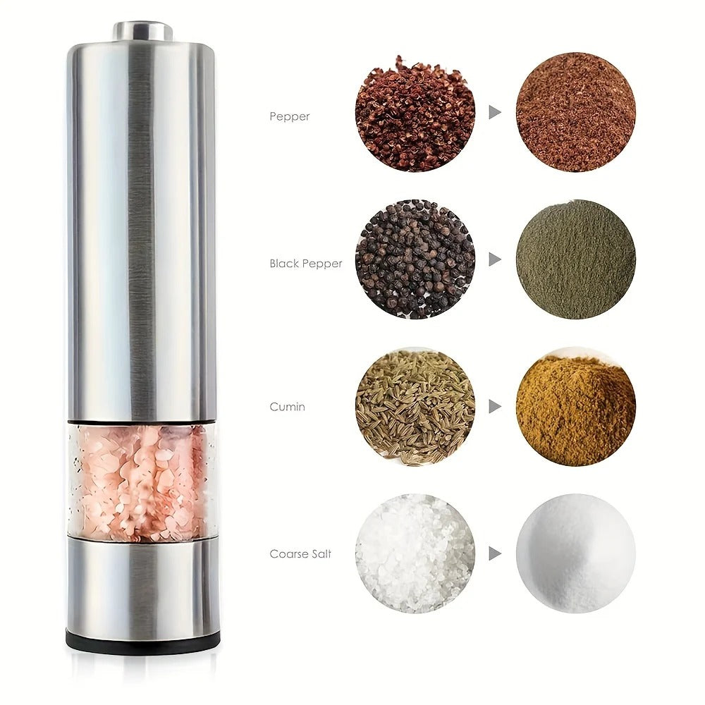 Electric Salt and Pepper Grinder Set