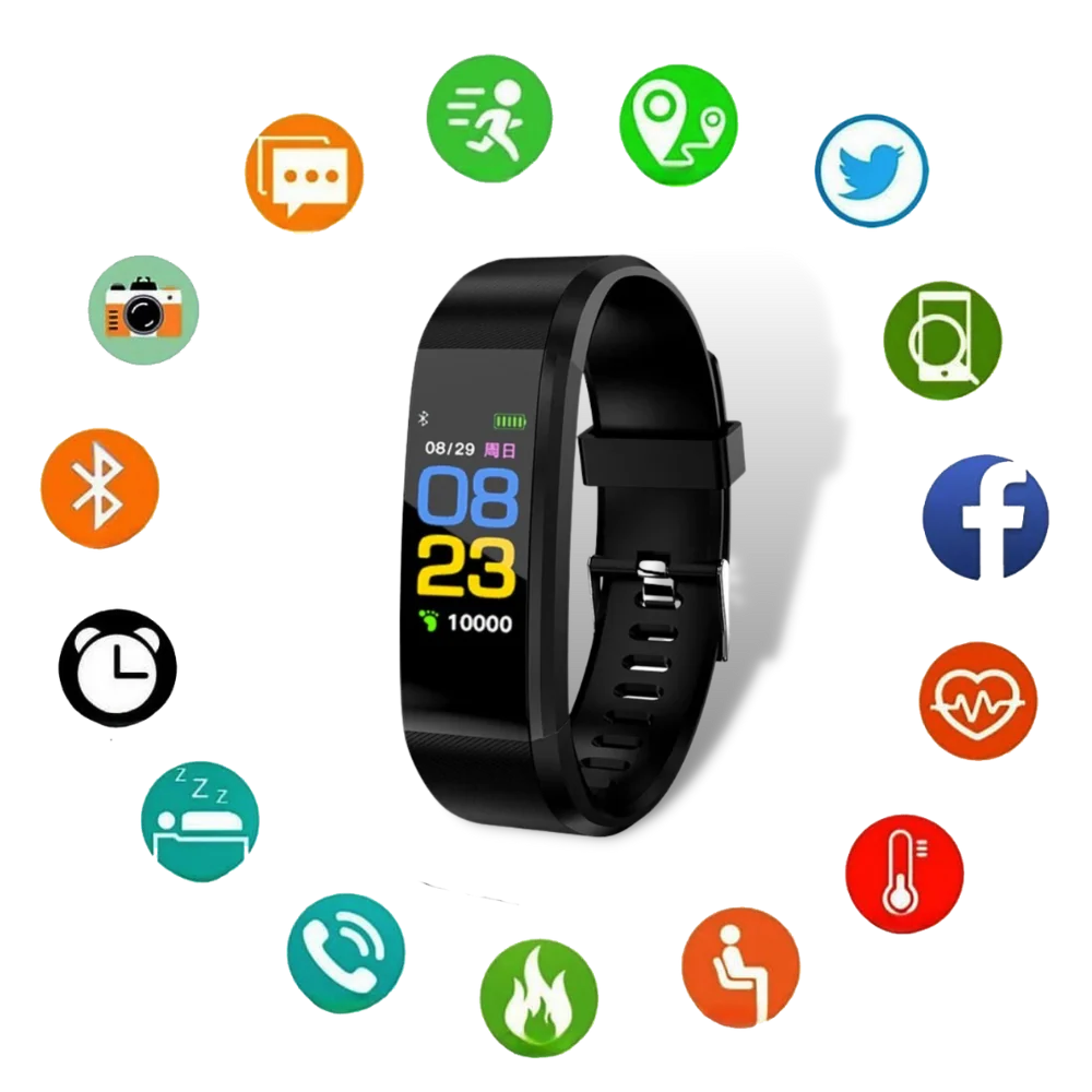 Activity Tracking Smartwatch with Large Display for Seniors