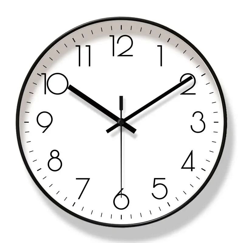 SCANDICLOCK – Black Wall Clock in Nordic Style – Precise & Stylish for Every Home