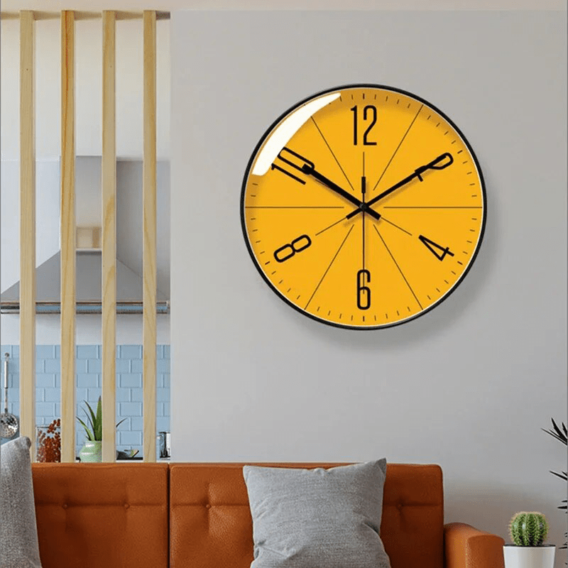 SCANDICLOCK – Black Wall Clock in Nordic Style – Precise & Stylish for Every Home