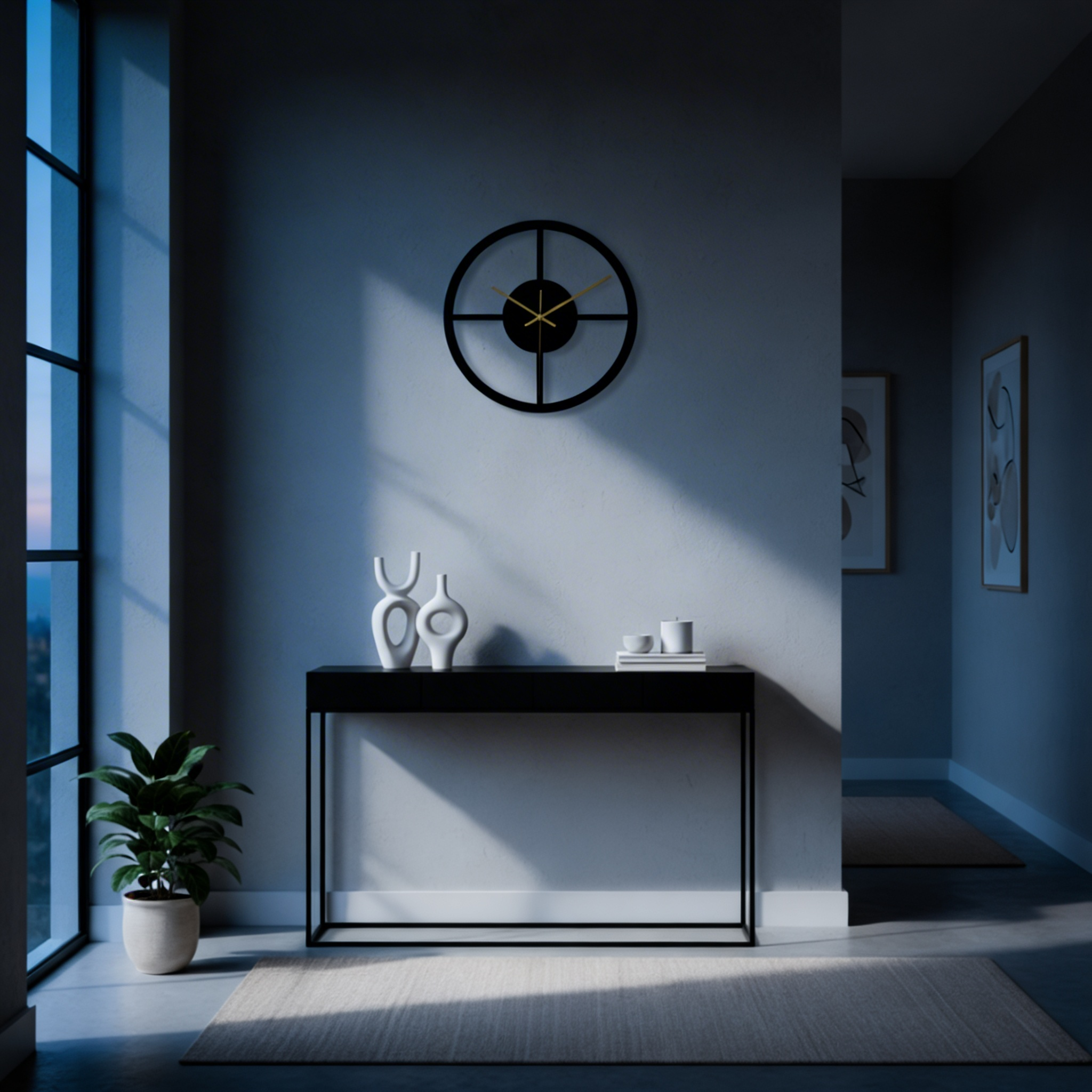Anniviers Silent Wall Clock – Geometric Modern Design