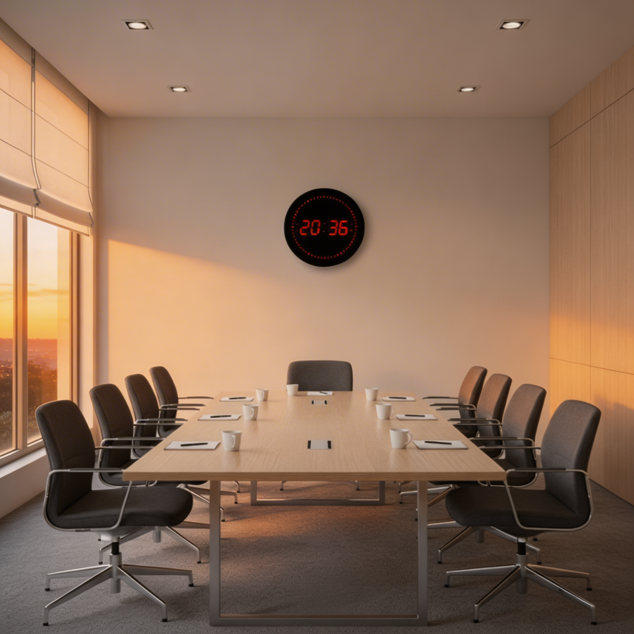Digital Wall Clock – LED Display