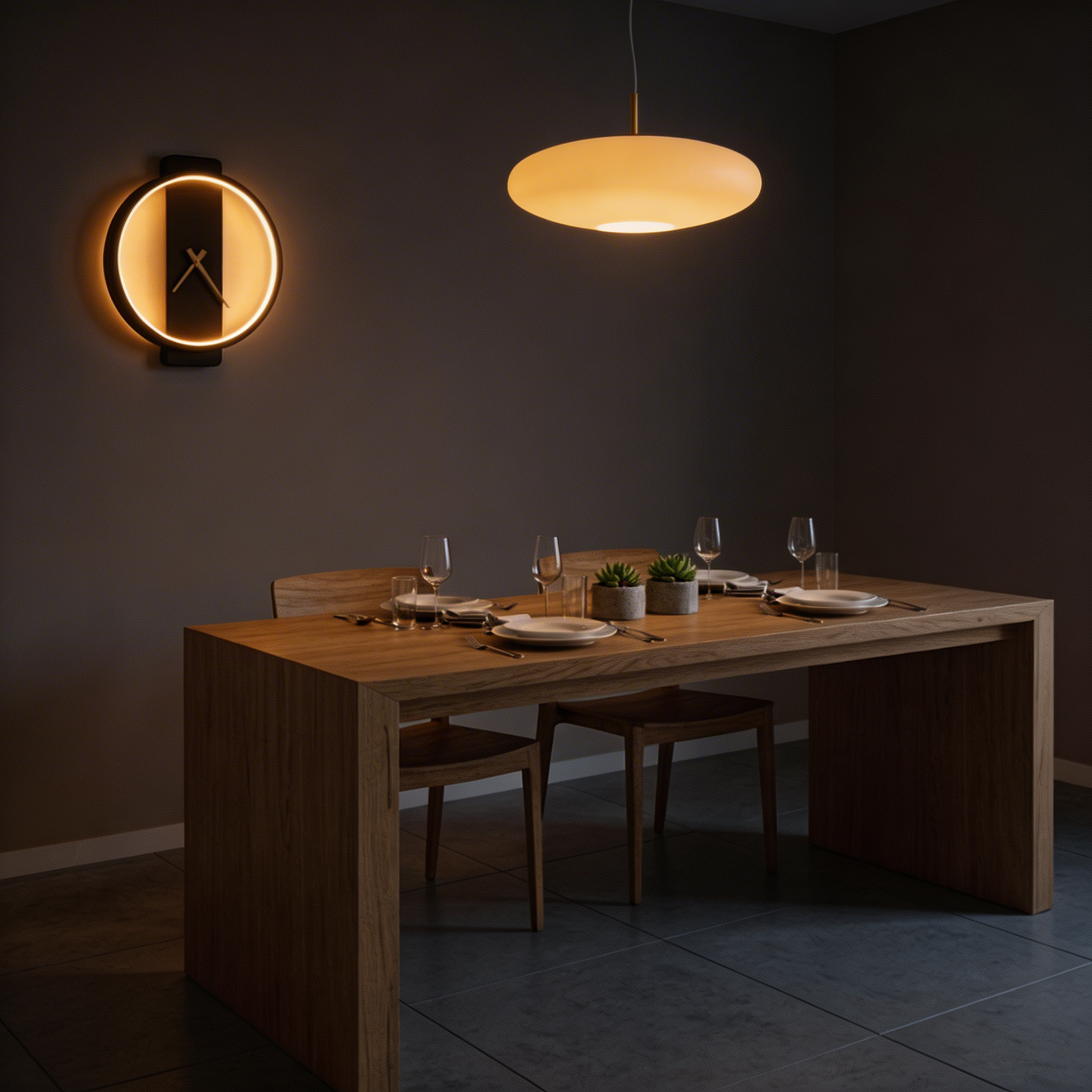 Sussy LED Wall Clock with Lighting – 2-in-1 Design