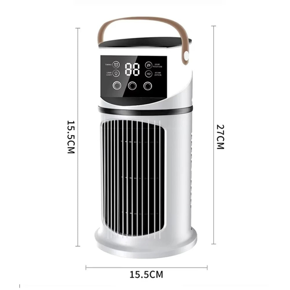Portable Air Cooler & Humidifier with 9-Speed Fan and Mist Function