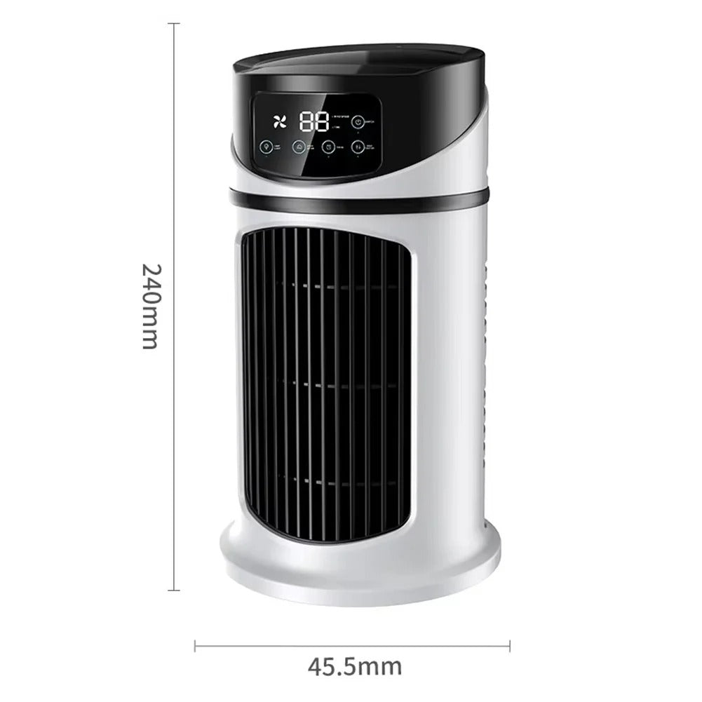 Portable Air Cooler & Humidifier with 9-Speed Fan and Mist Function